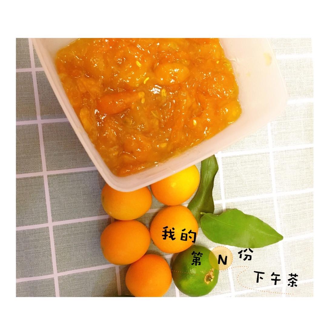 金桔酱润肺止咳化痰疗效好。金桔酱。