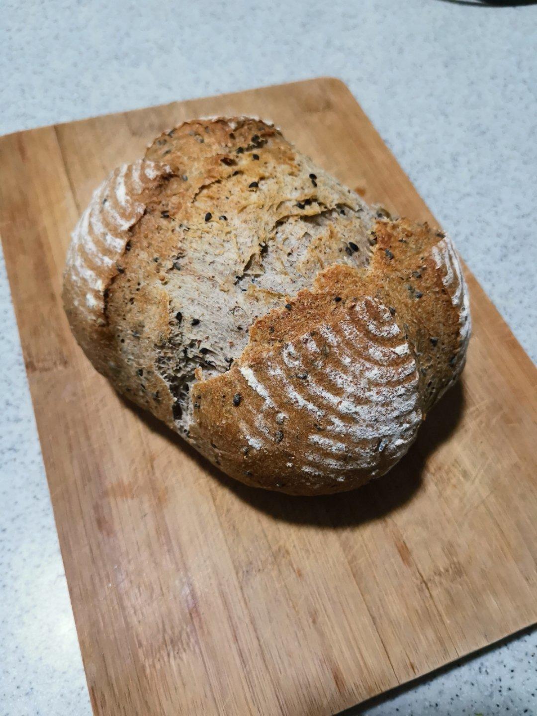 无糖无油全麦欧包