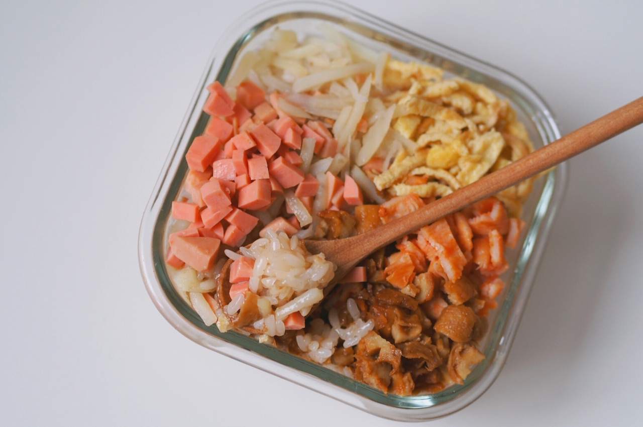 汤ci糍饭（肉汤泡糯米饭）糍饭团的另一种打开方式