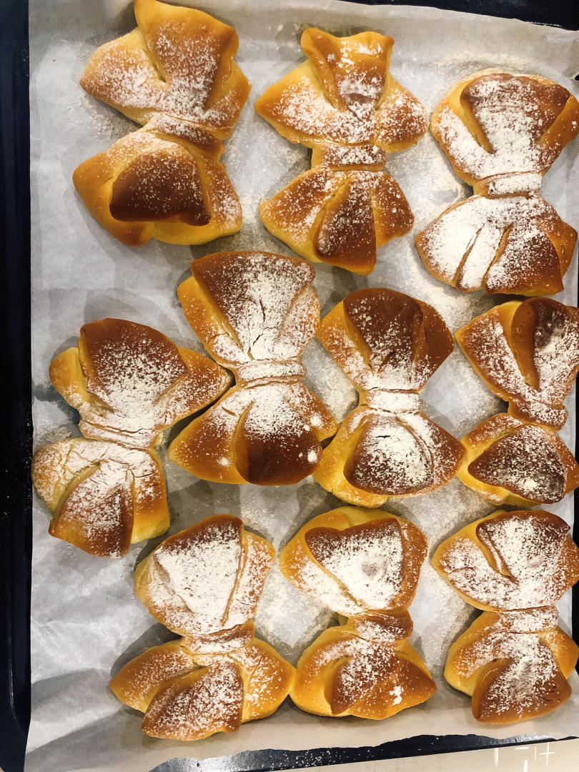 🎀新手友好—老阿姨的少女心蝴蝶结面包（多图详细）