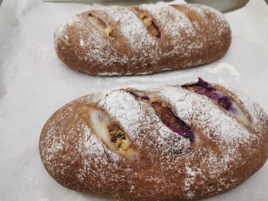 一人喰面包～可可麻薯肉松软欧包（一次发酵）