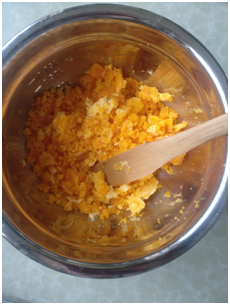 咸蛋黄肉松青团的做法 步骤2