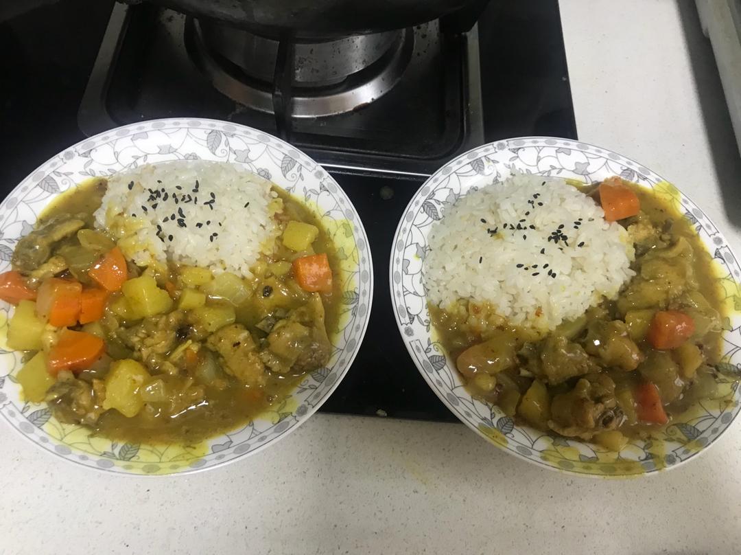 浓香醇厚日式咖喱鸡饭，吃一口就沦陷
