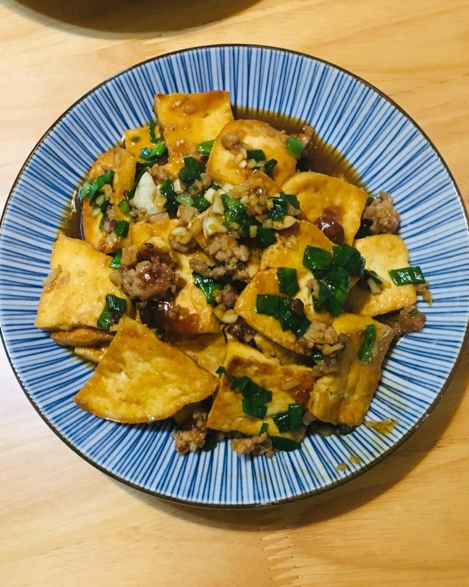鱼香煎豆腐