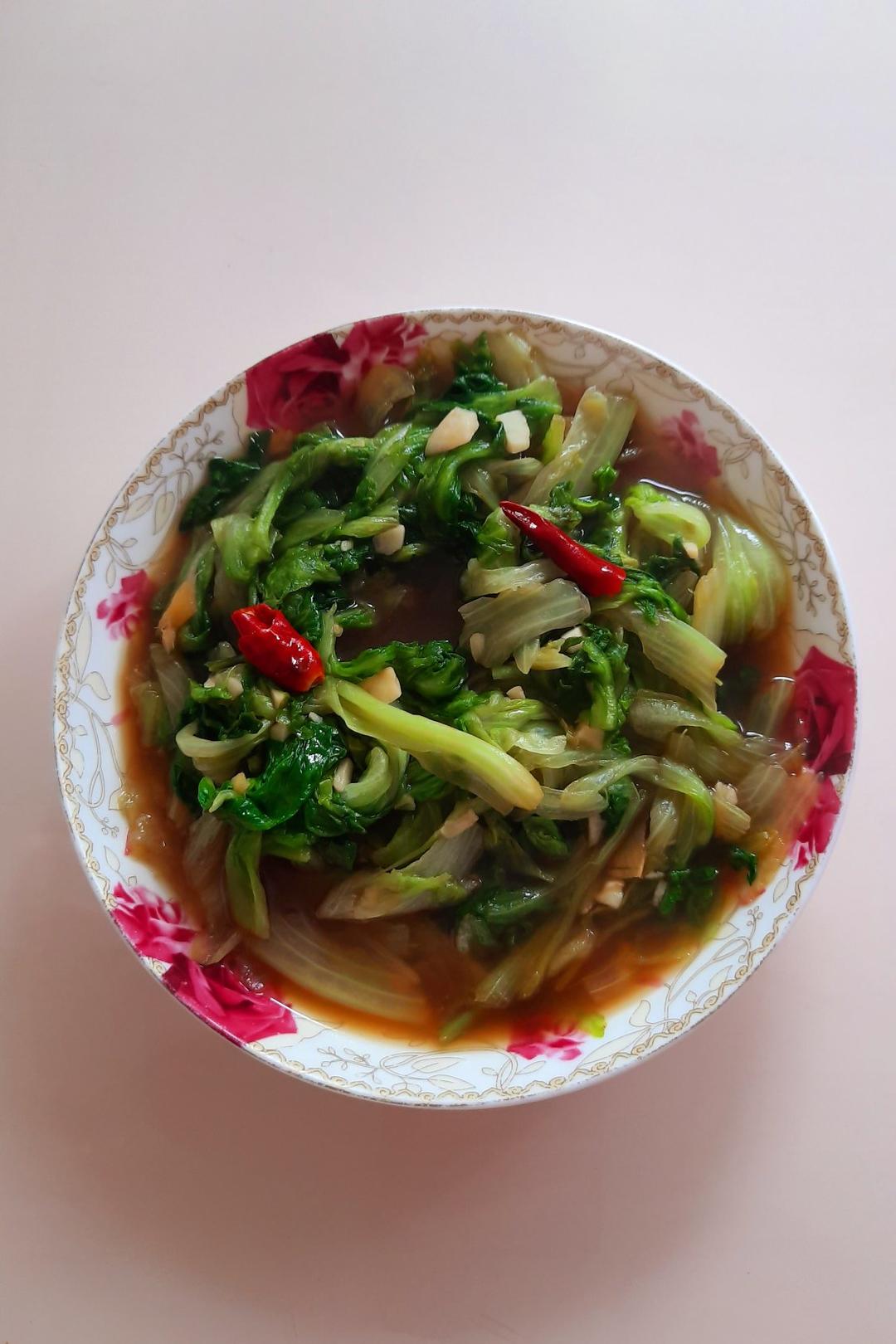 炝炒生菜