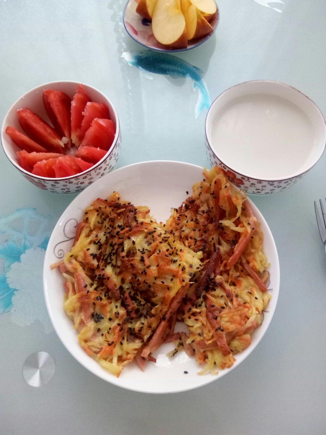 给宝贝们做早饭