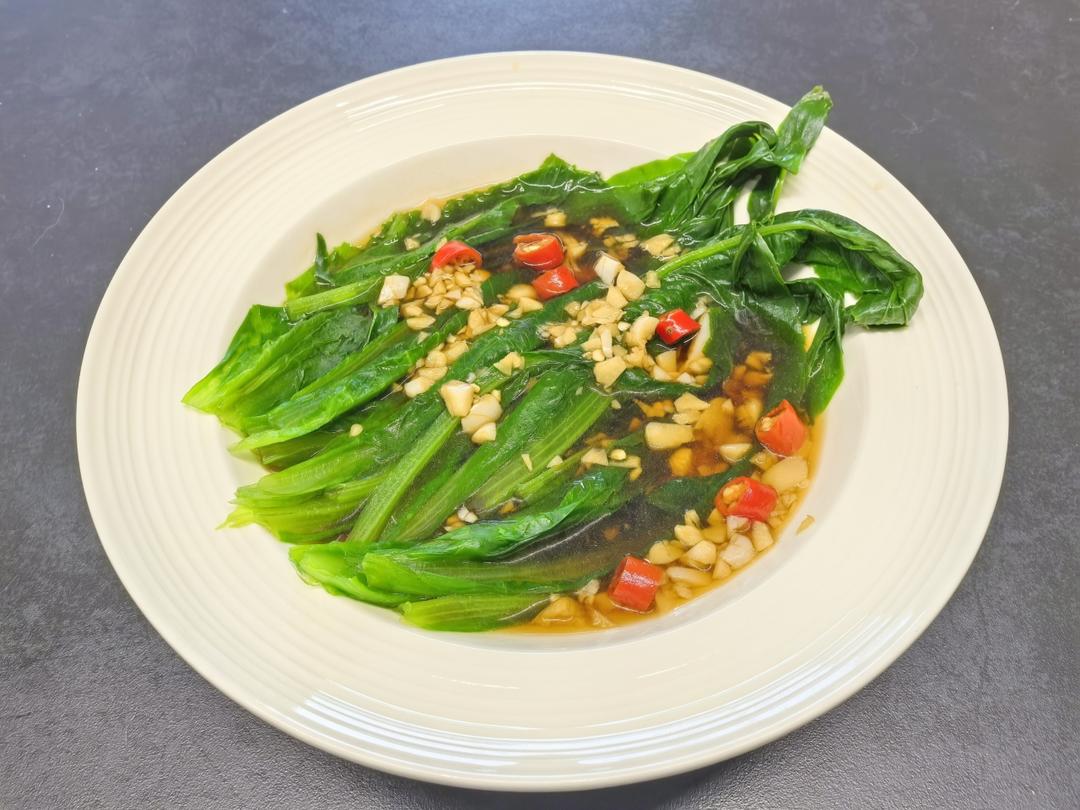 白灼油麦菜——晚间减肥餐