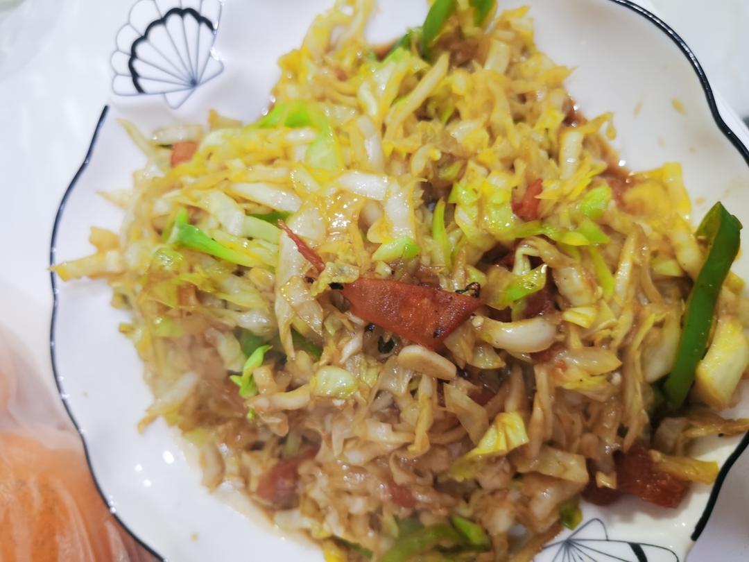 西红柿炒包菜