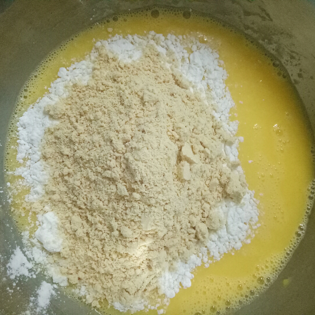 黄豆粉蛋糕<香,软锦锦>的做法 步骤3