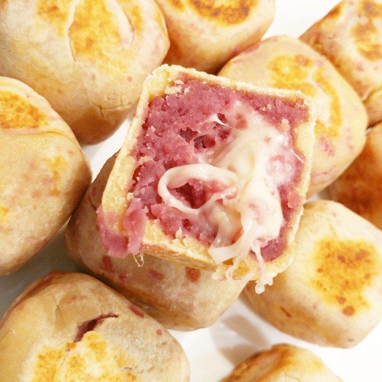 【爆浆紫薯仙豆糕】