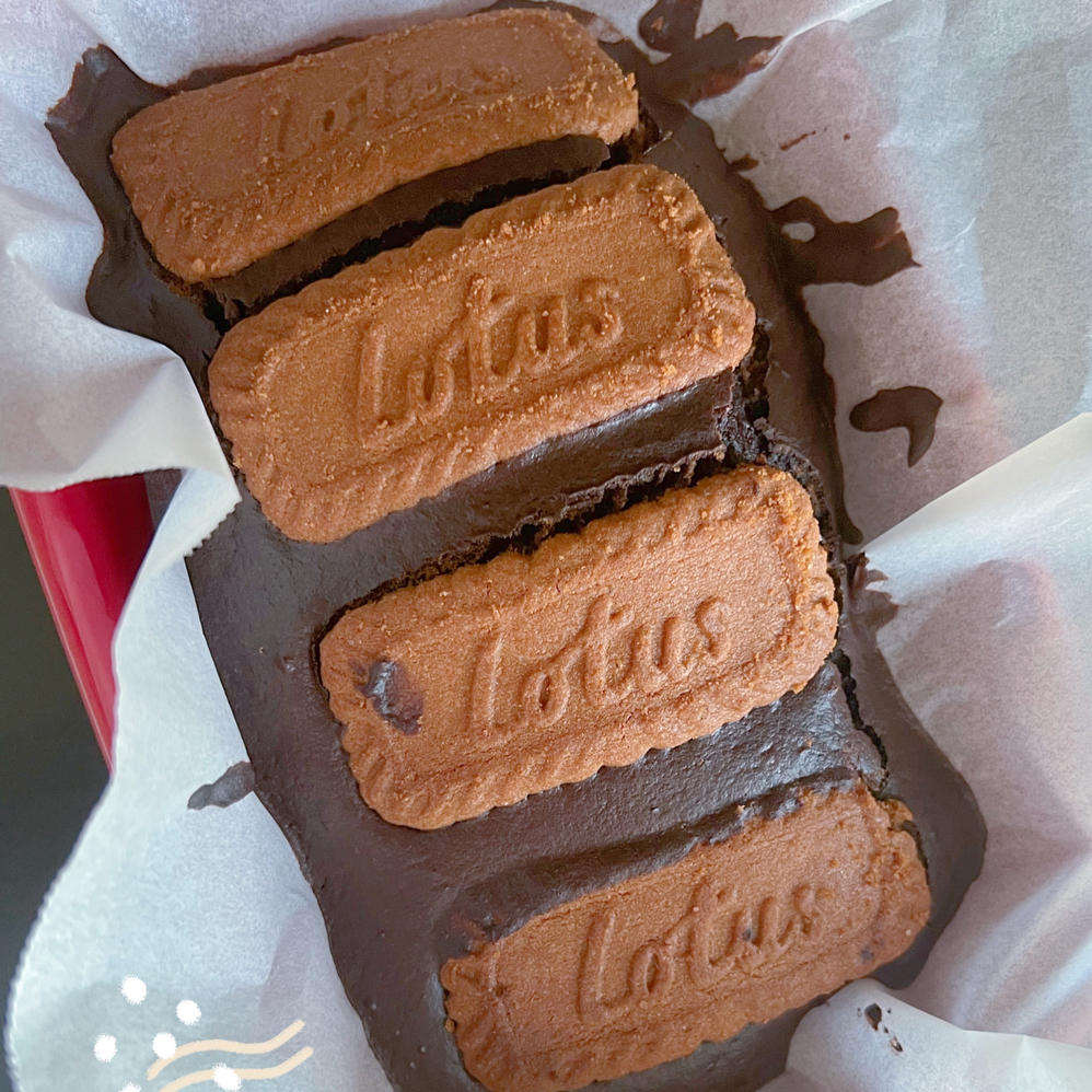 焦糖饼干布朗尼🍪无油低卡❗️减脂期解馋小甜品