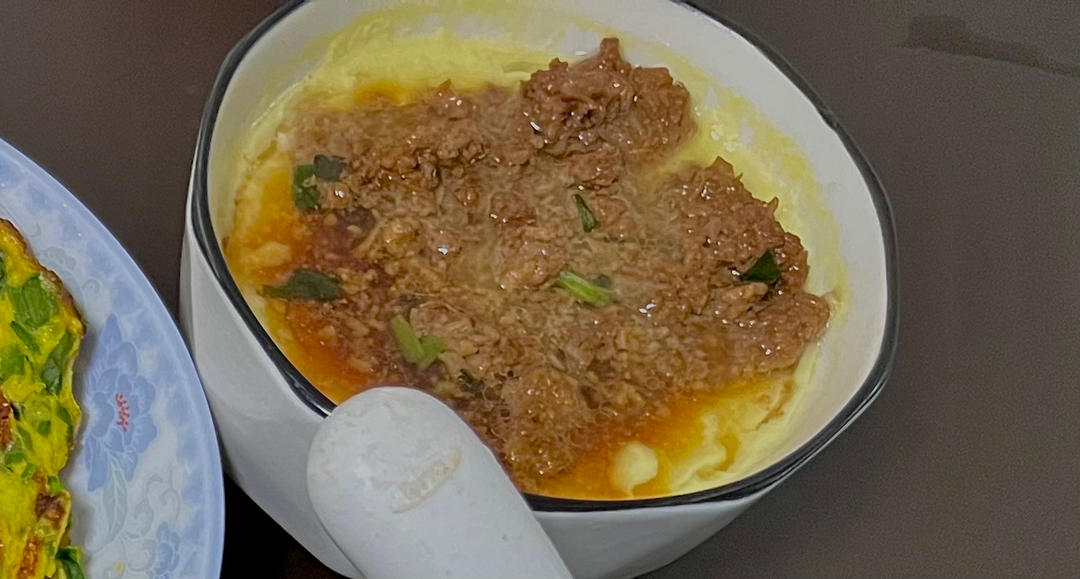 比布丁还要嫩！巨好吃又营养的肉末水蒸蛋