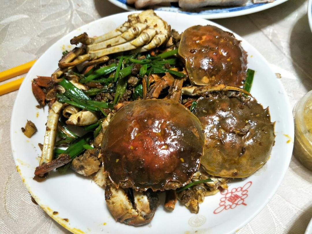 葱姜炒蟹