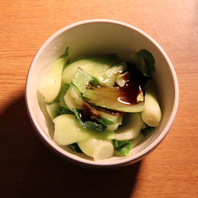 蚝油拌煮青菜的做法
