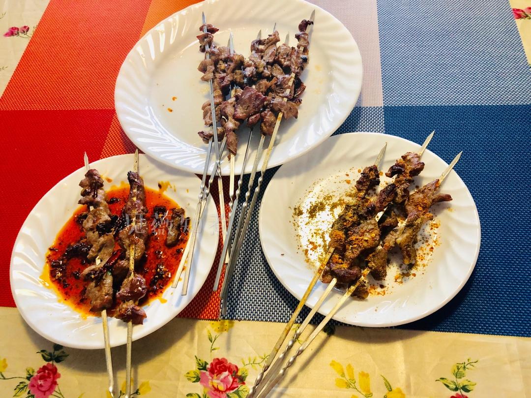 快手羊肉串（3种烤法对比）