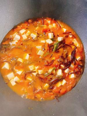西红柿青菜面疙瘩，汤鲜味美，儿时的味道的做法 步骤5