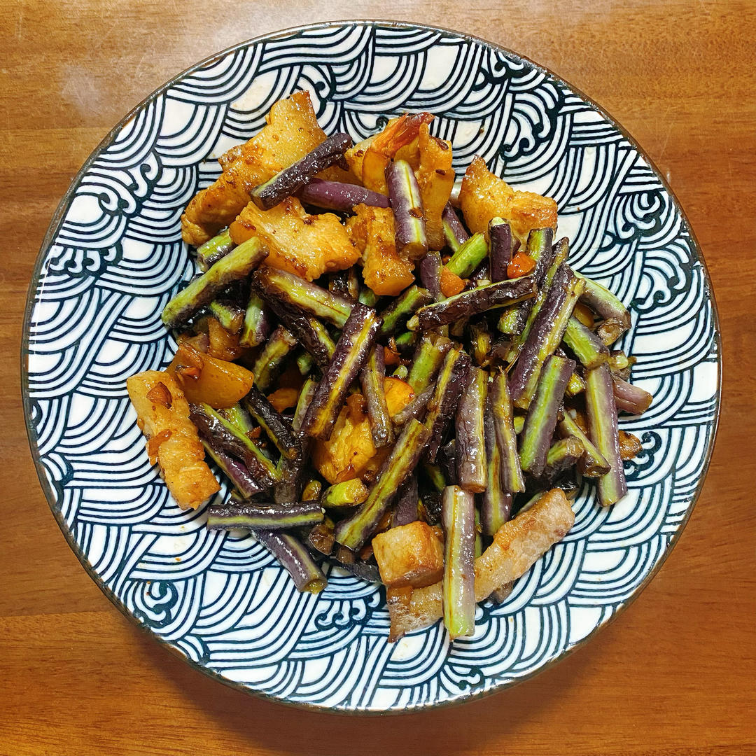 不油炸的茄子烧豆角