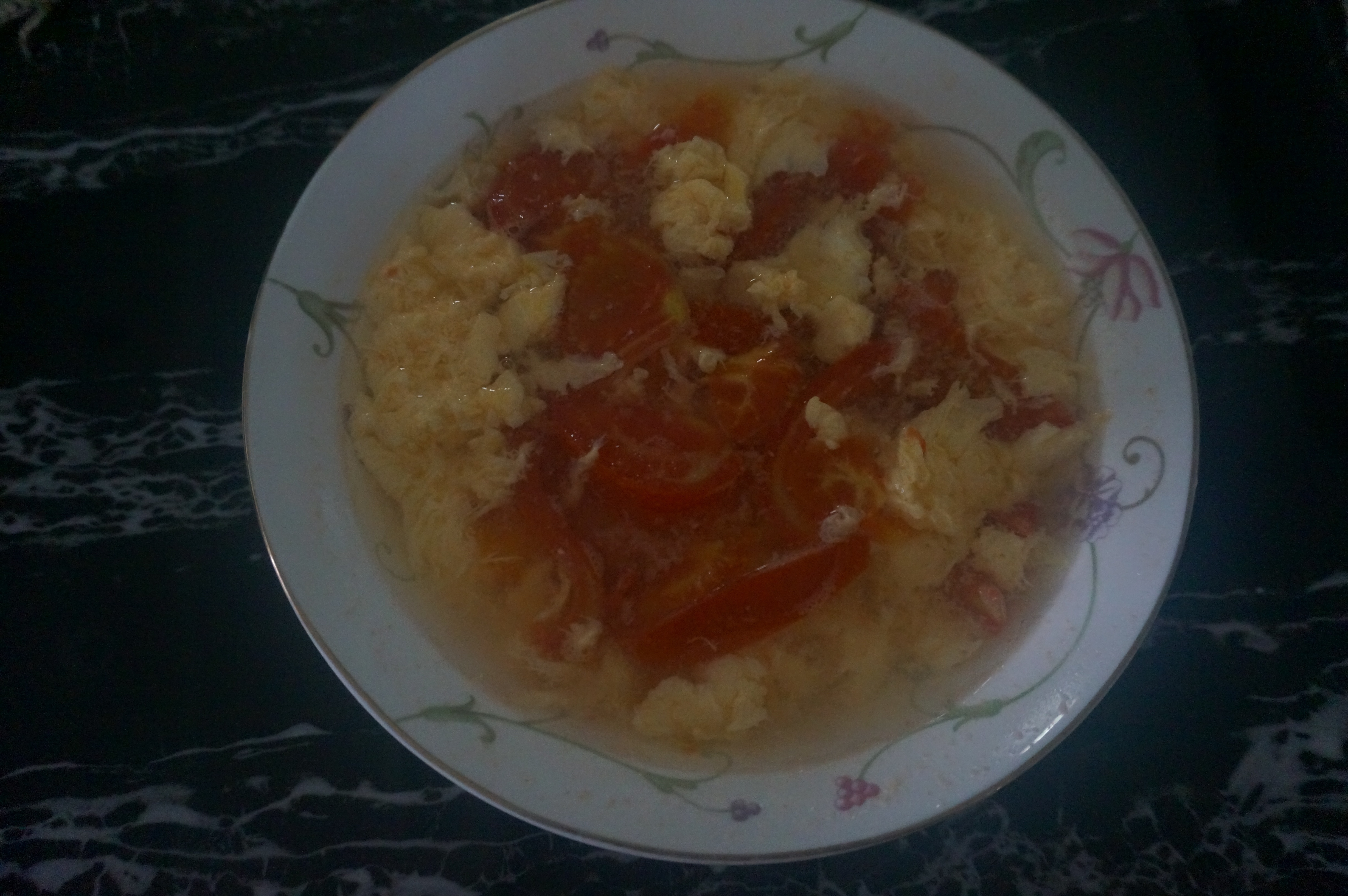 番茄蛋汤（无油快手版）的做法