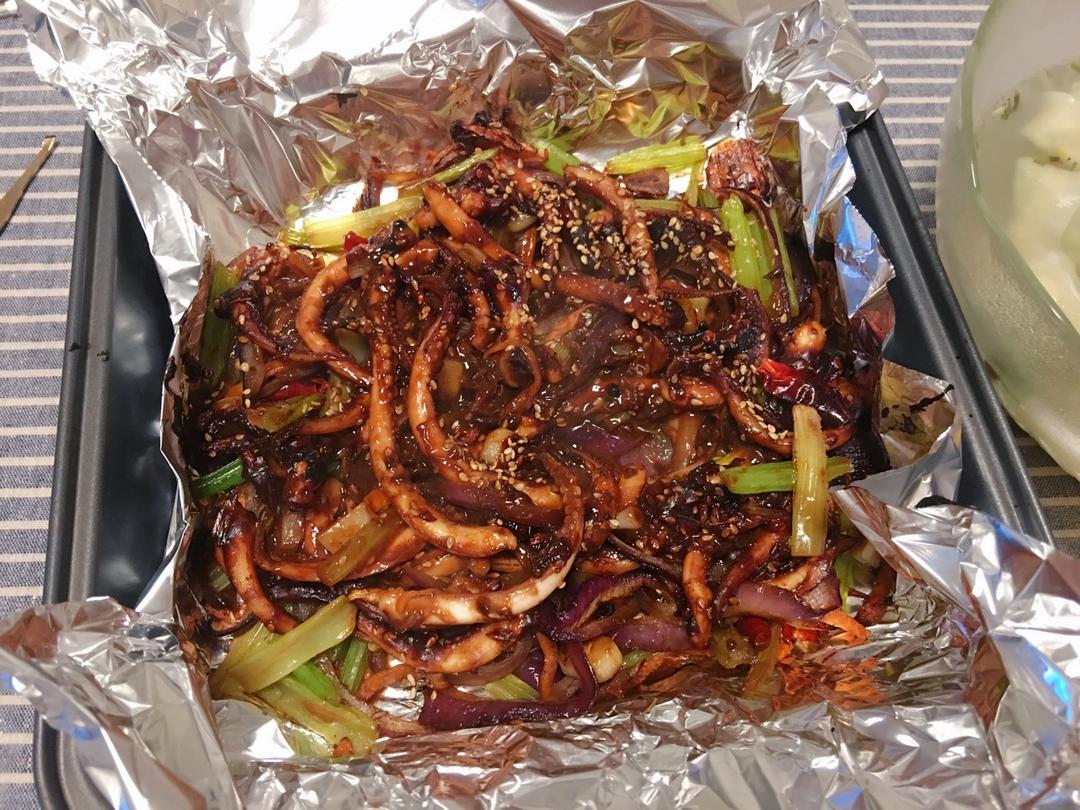 干锅酱香鱿鱼