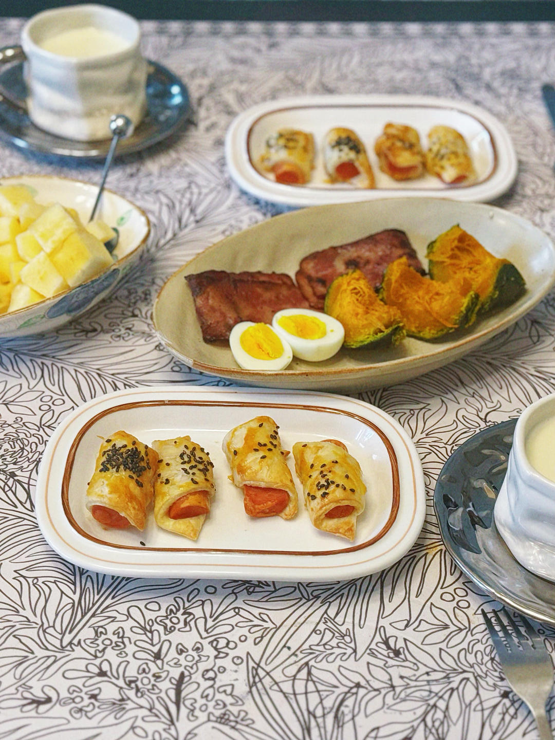 手抓饼也能做🥐可颂面包