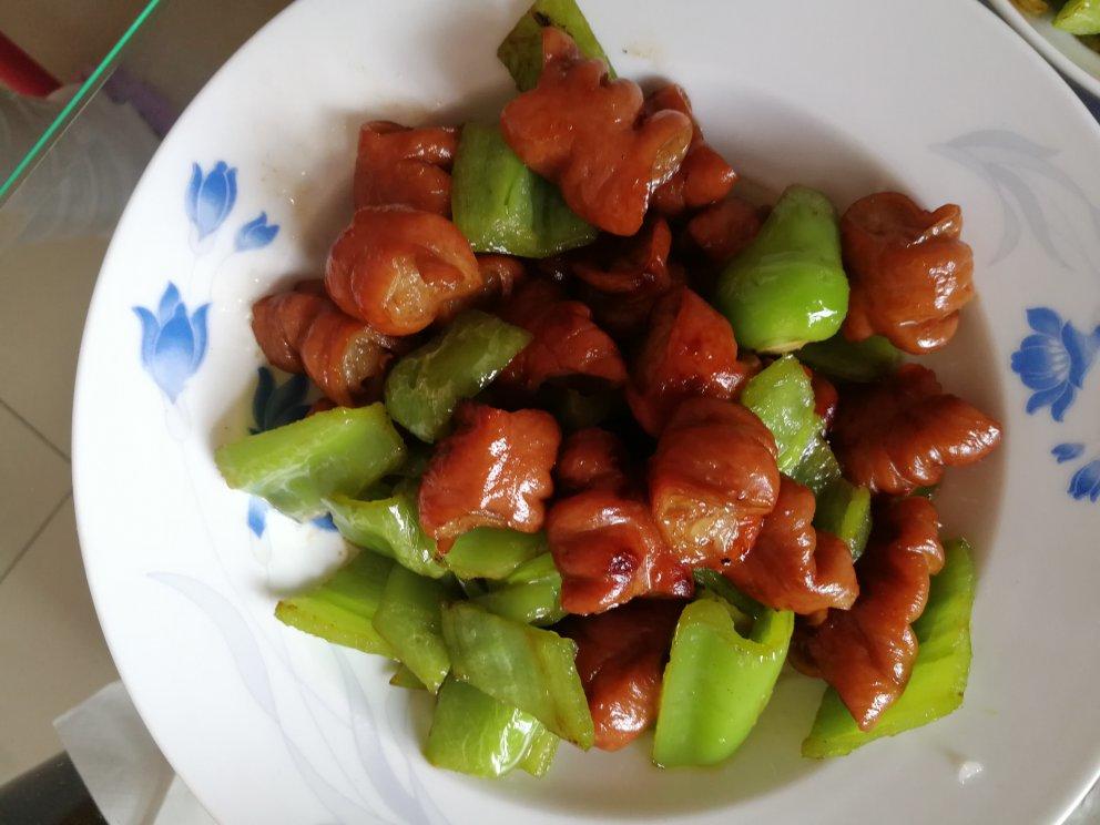 青椒炒肥肠