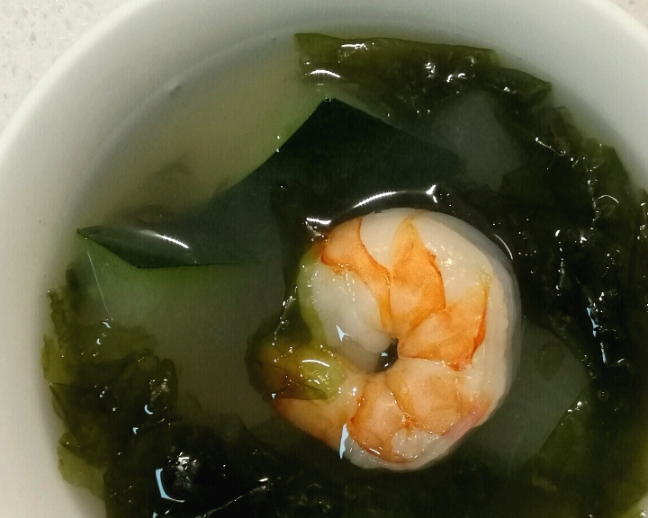 冬瓜虾仁海菜汤
