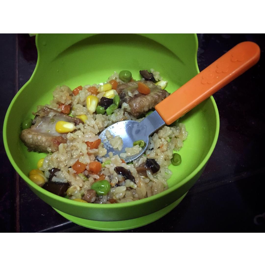 喷香排骨焖饭（爆好吃）