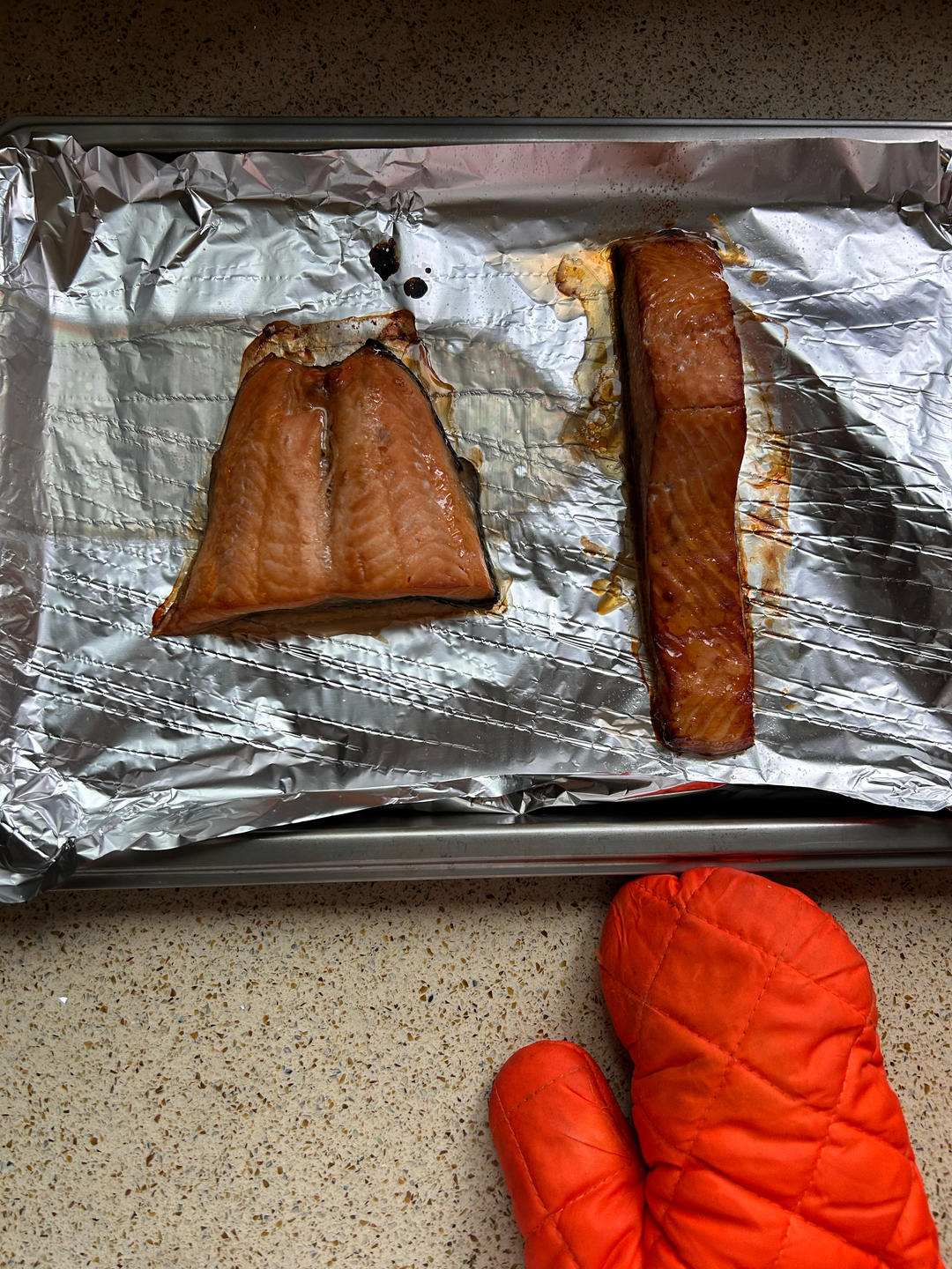 嫩烤三文鱼！懒人方法，0失败料理！