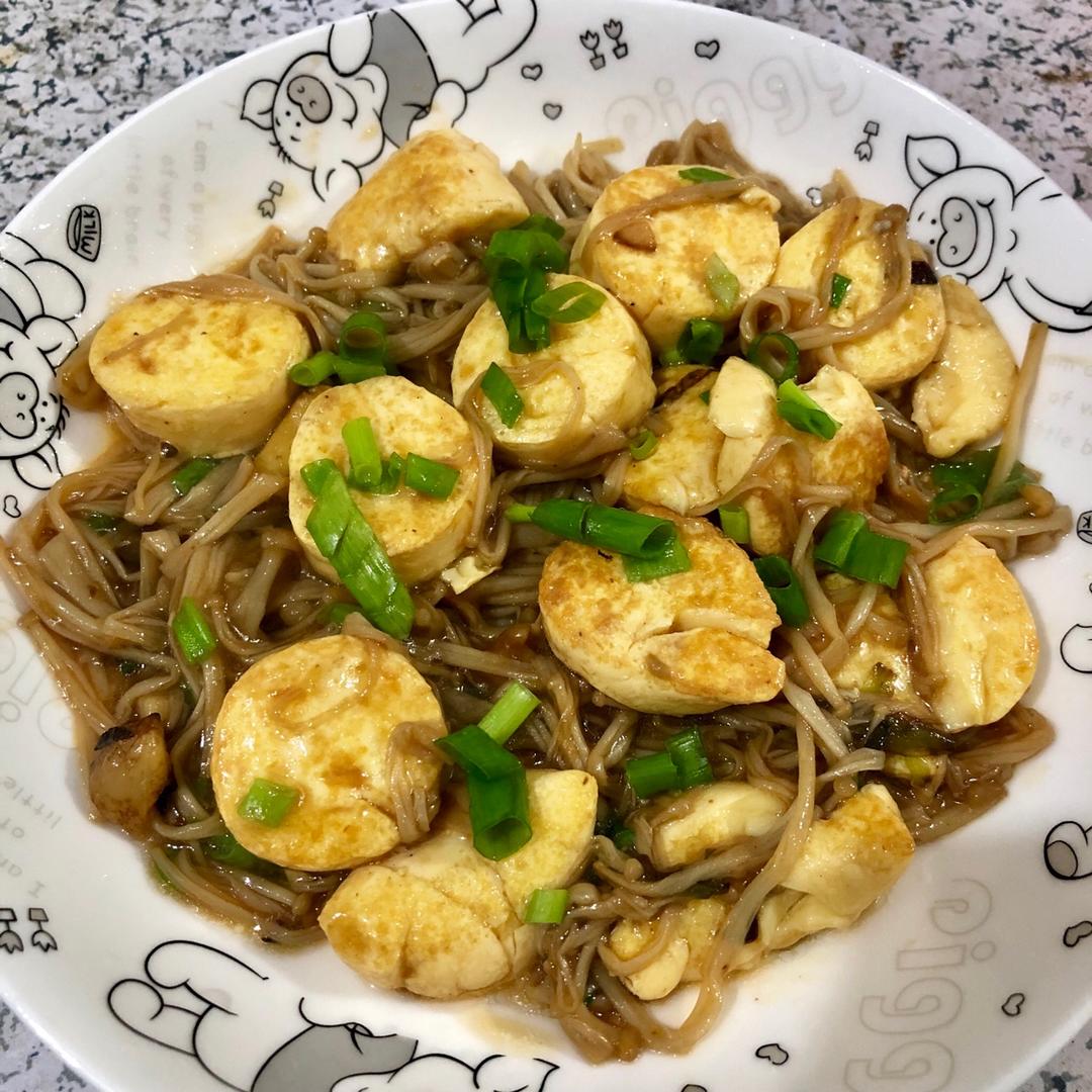 超级下饭菜--金针菇日本豆腐