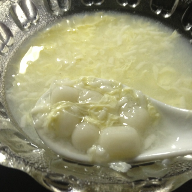 661做的米酒蛋花小汤圆