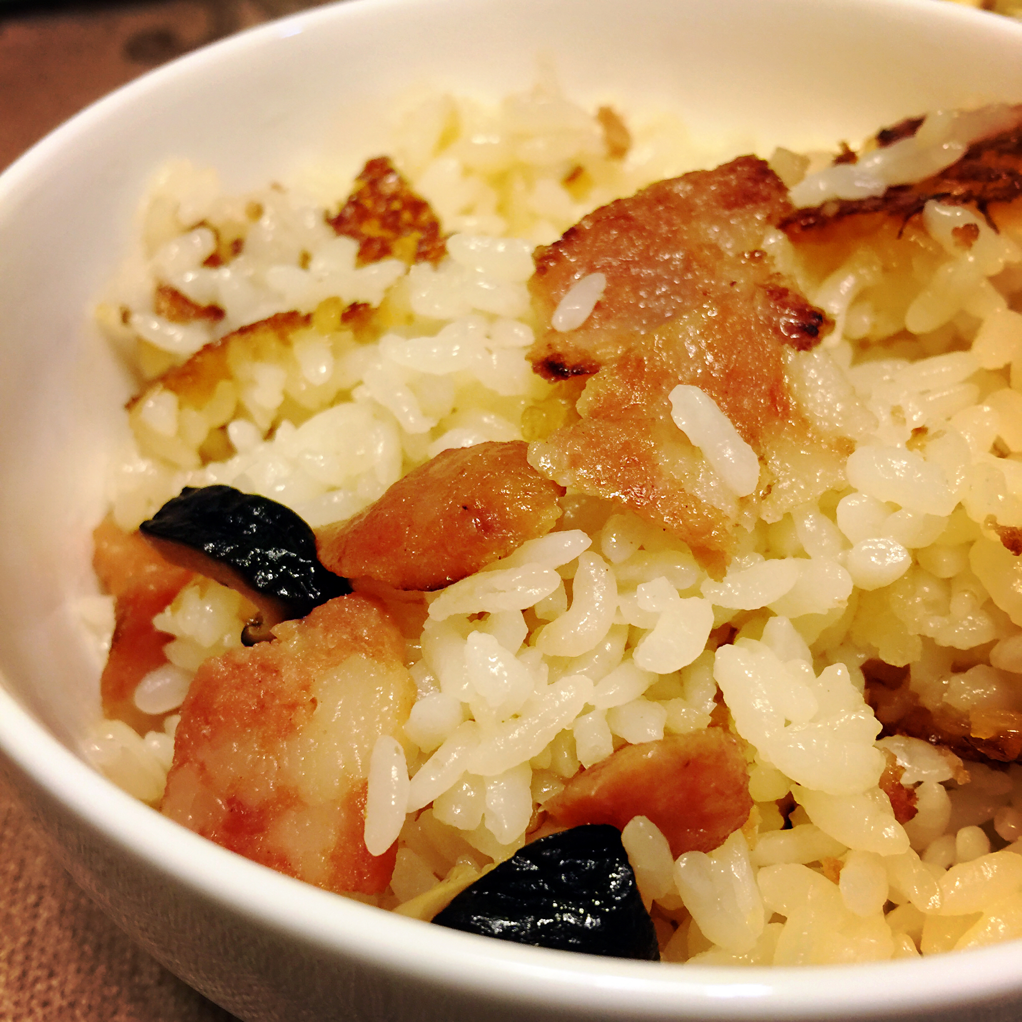 电饭锅版香菇腊肠饭