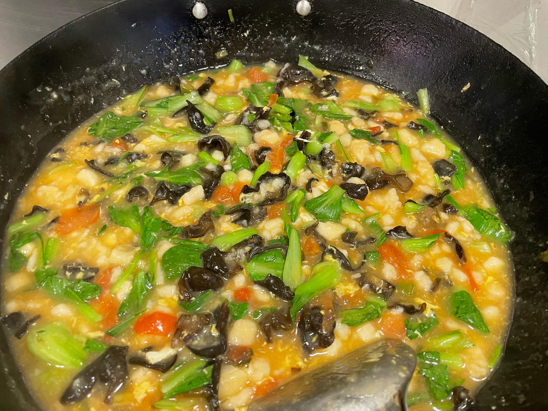 简单早餐-疙瘩汤