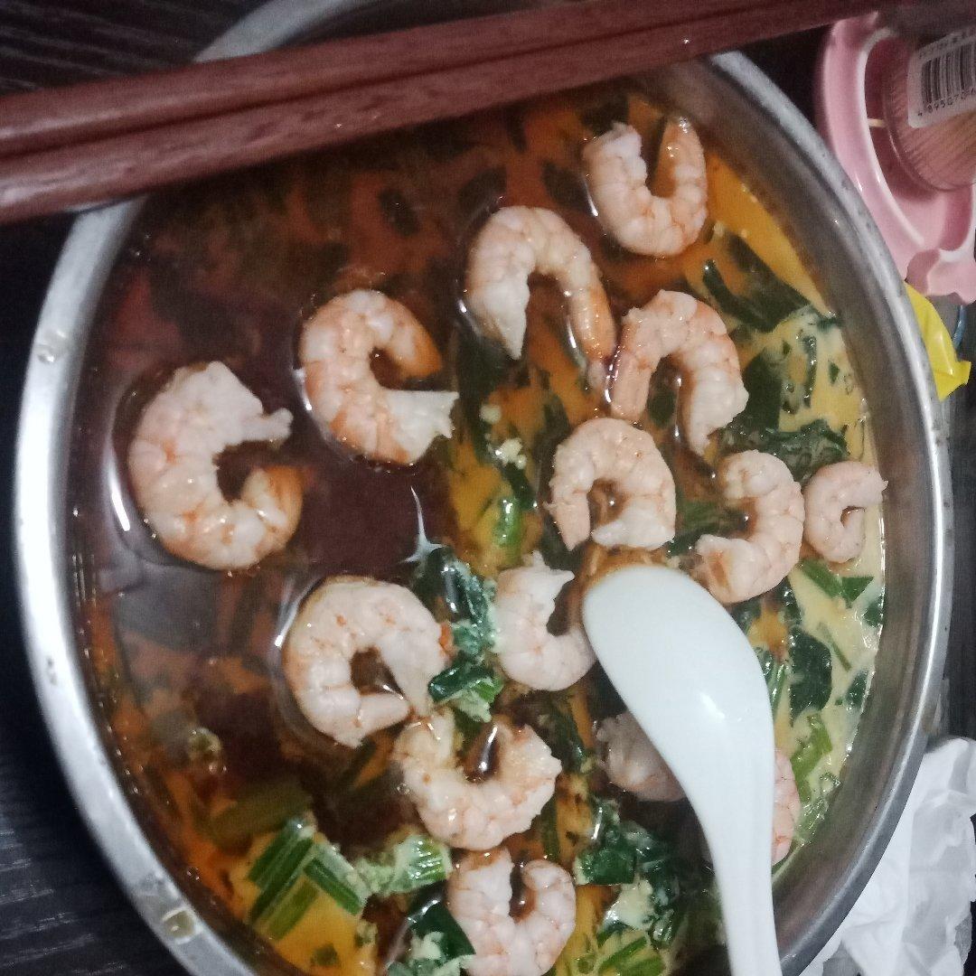菠菜虾仁蒸蛋