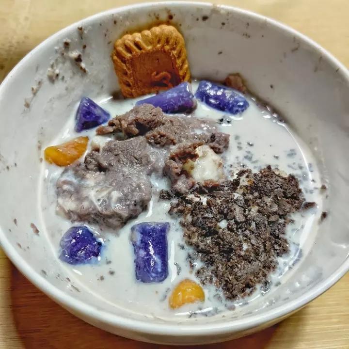 芋泥紫薯减脂奶茶
