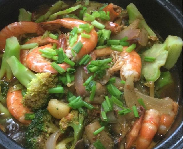 快手海鲜煲的做法