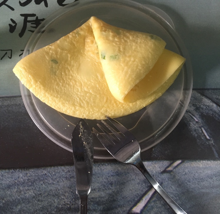 电饭锅鸡蛋葱饼