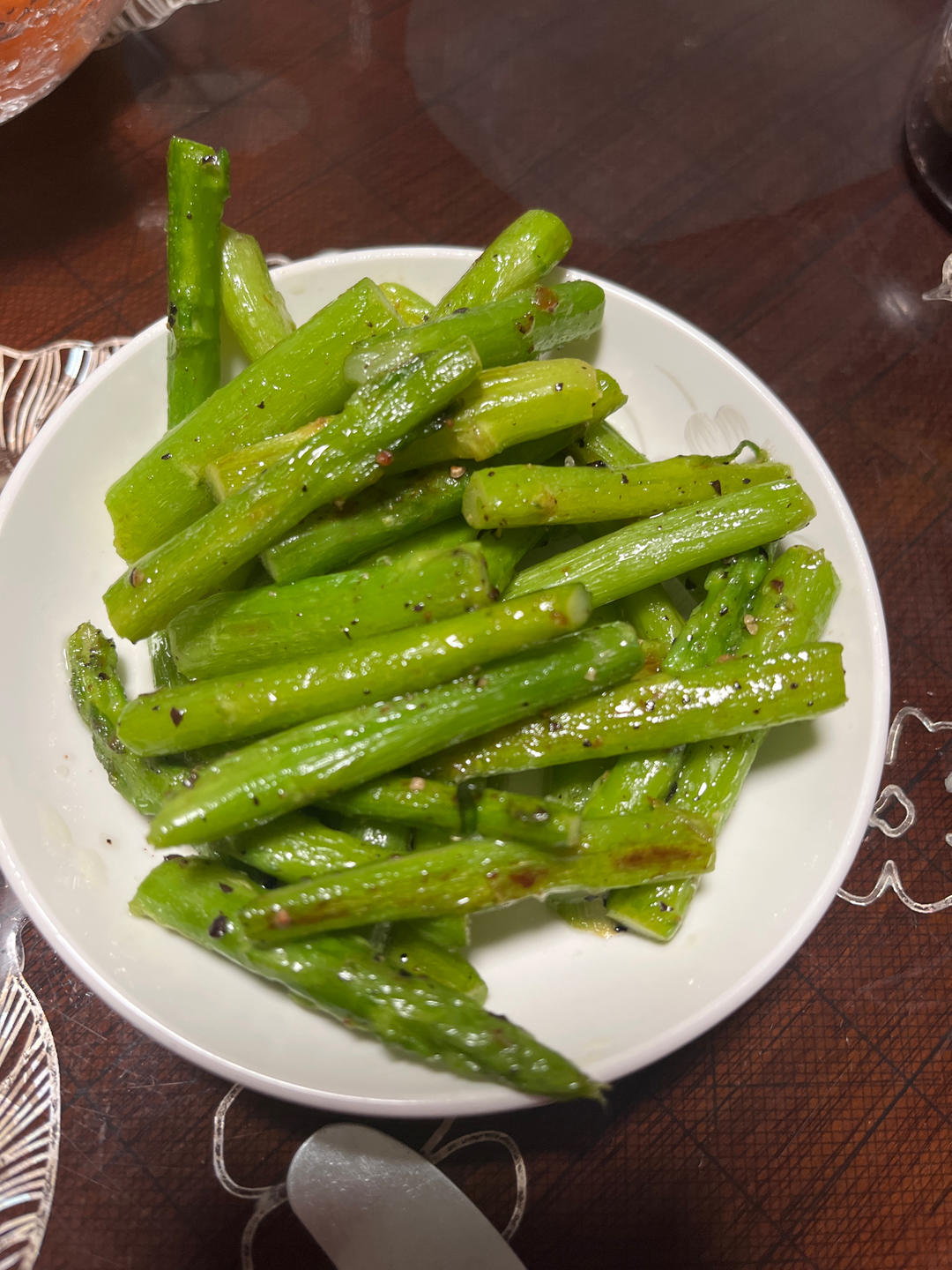 黑胡椒煎芦笋（新手水焯版）——牛排搭档