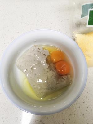 超级减脂餐‖鲅鱼鸡蛋玉米饼（高蛋白低脂肪）美味容易做的做法 步骤2