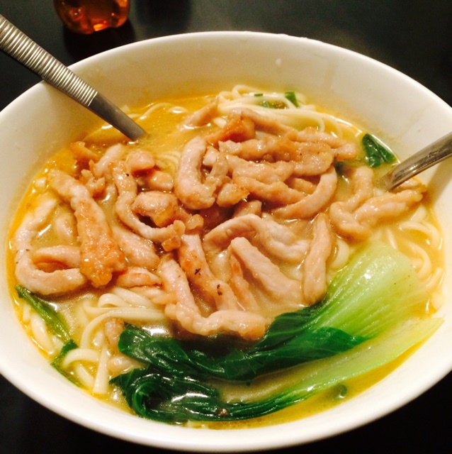 青菜肉丝面