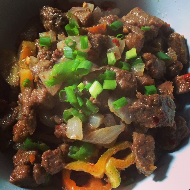 孜然牛肉粒