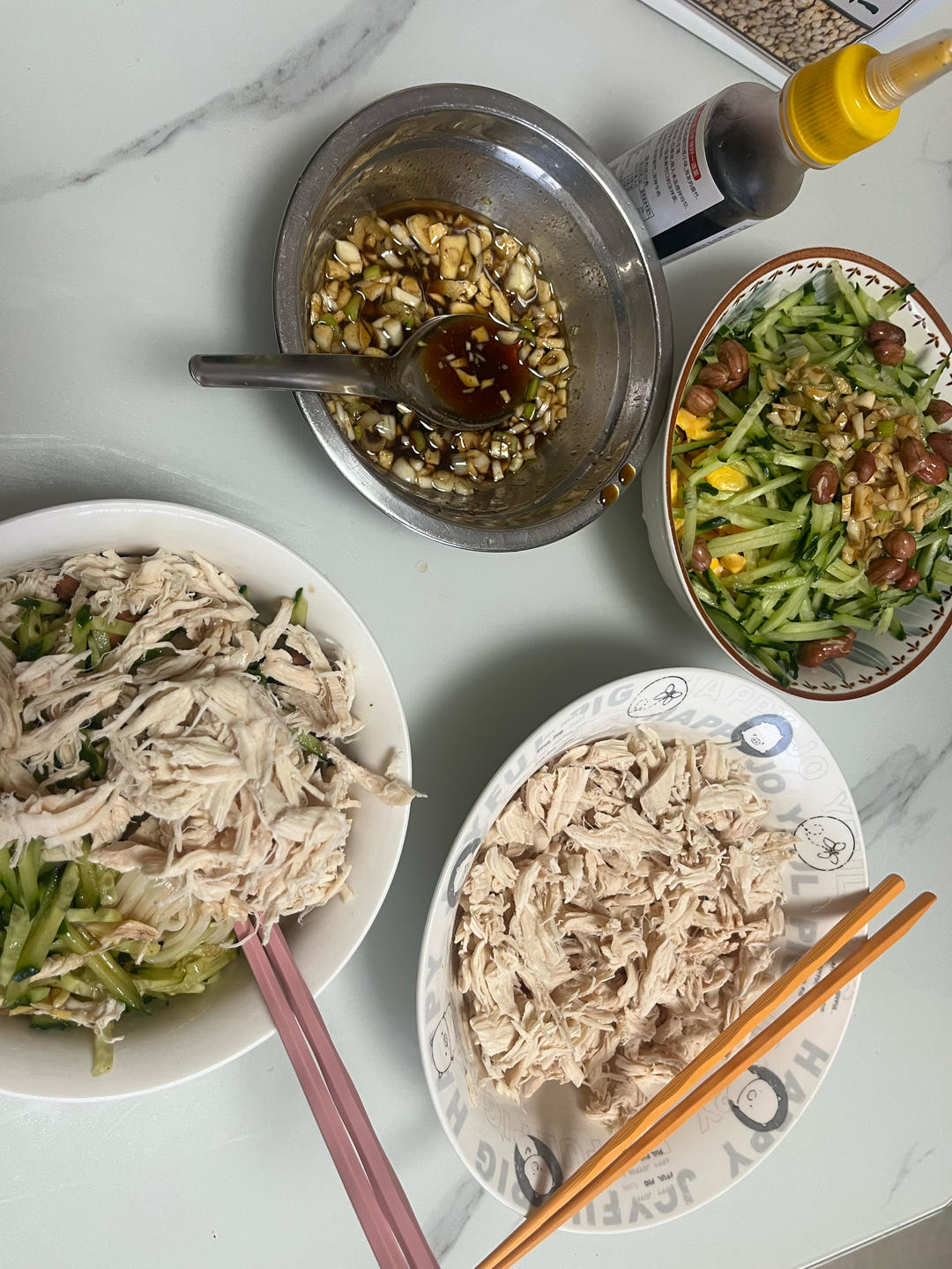 🥒鸡丝凉面