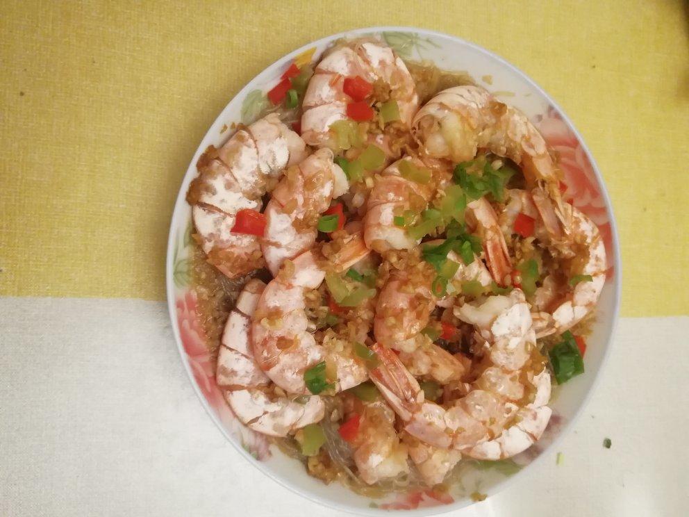 蒜蓉粉丝大红虾