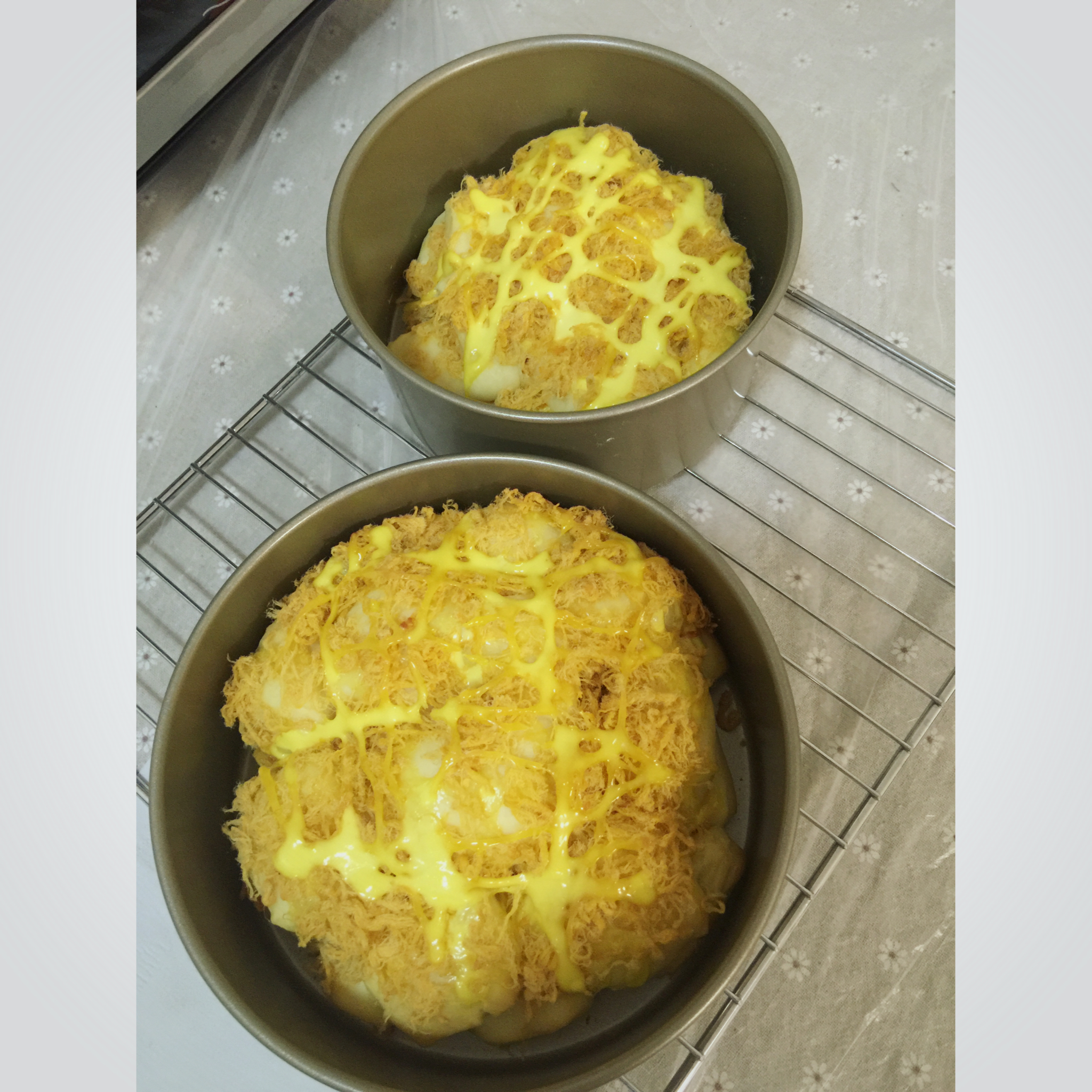 肉松手撕面包—超软会爆浆的面包哟