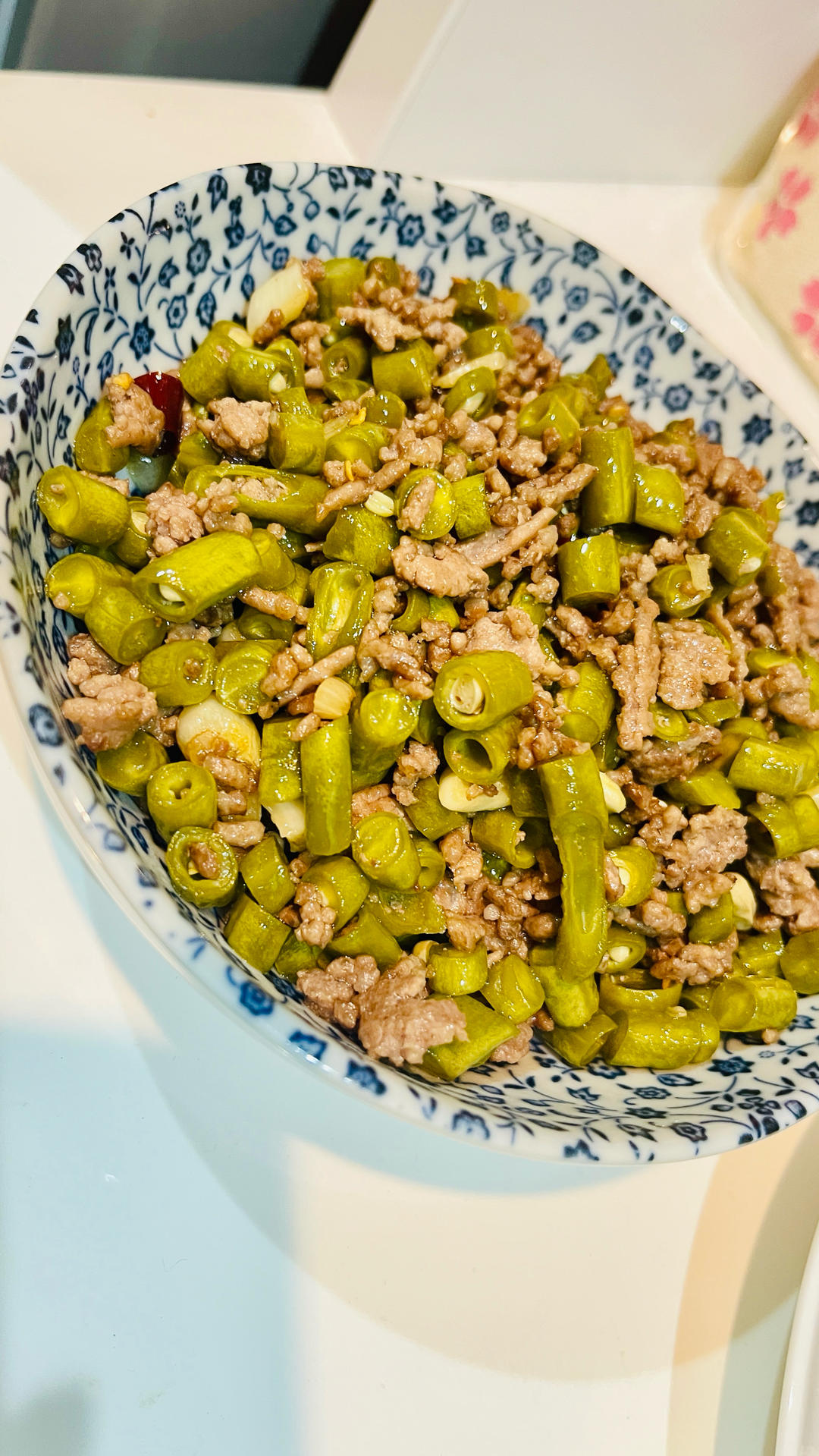 酸豆角肉末