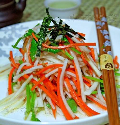 陈皮香菜拌胡萝卜的做法