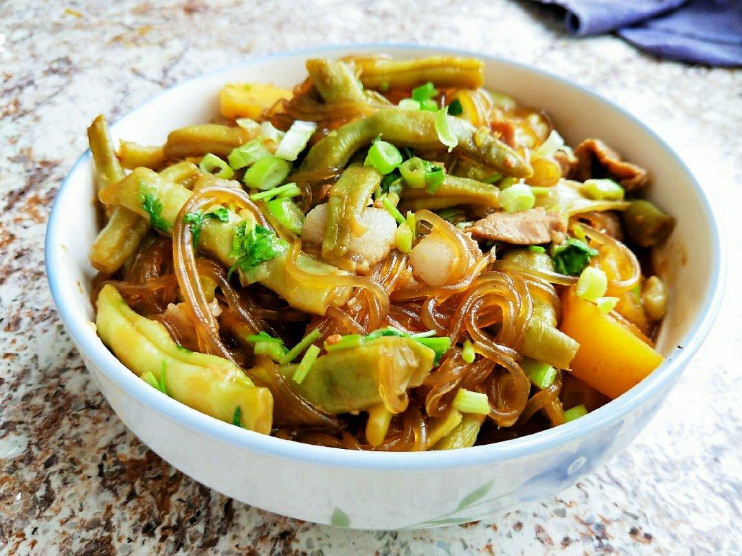 土豆炖豆角