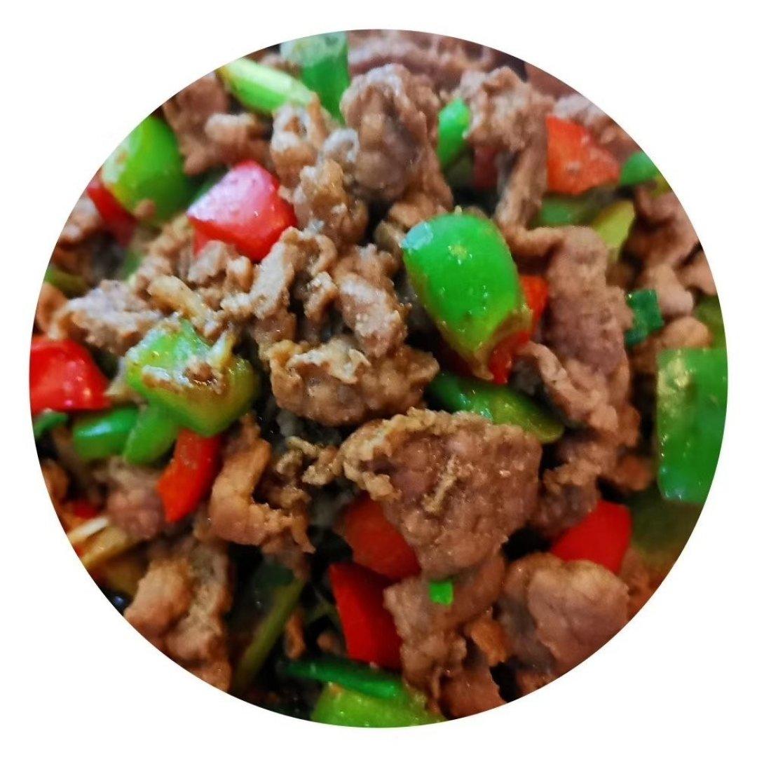 孜然大葱炒牛肉