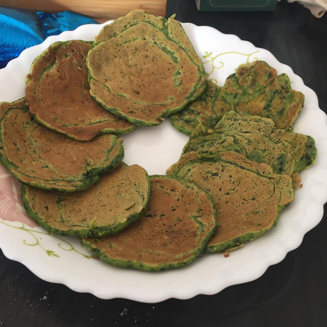 菠菜蛋饼  宝宝健康食谱