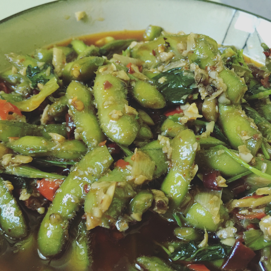 夏天怎能拒绝的炒毛豆