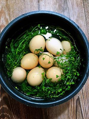 三月三，营养的荠菜花煮鸡蛋的做法 步骤1